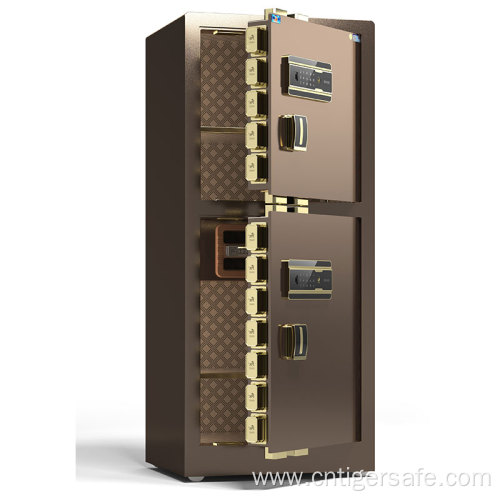 Tiger safes 2-door brown 150cm high Electroric Lock